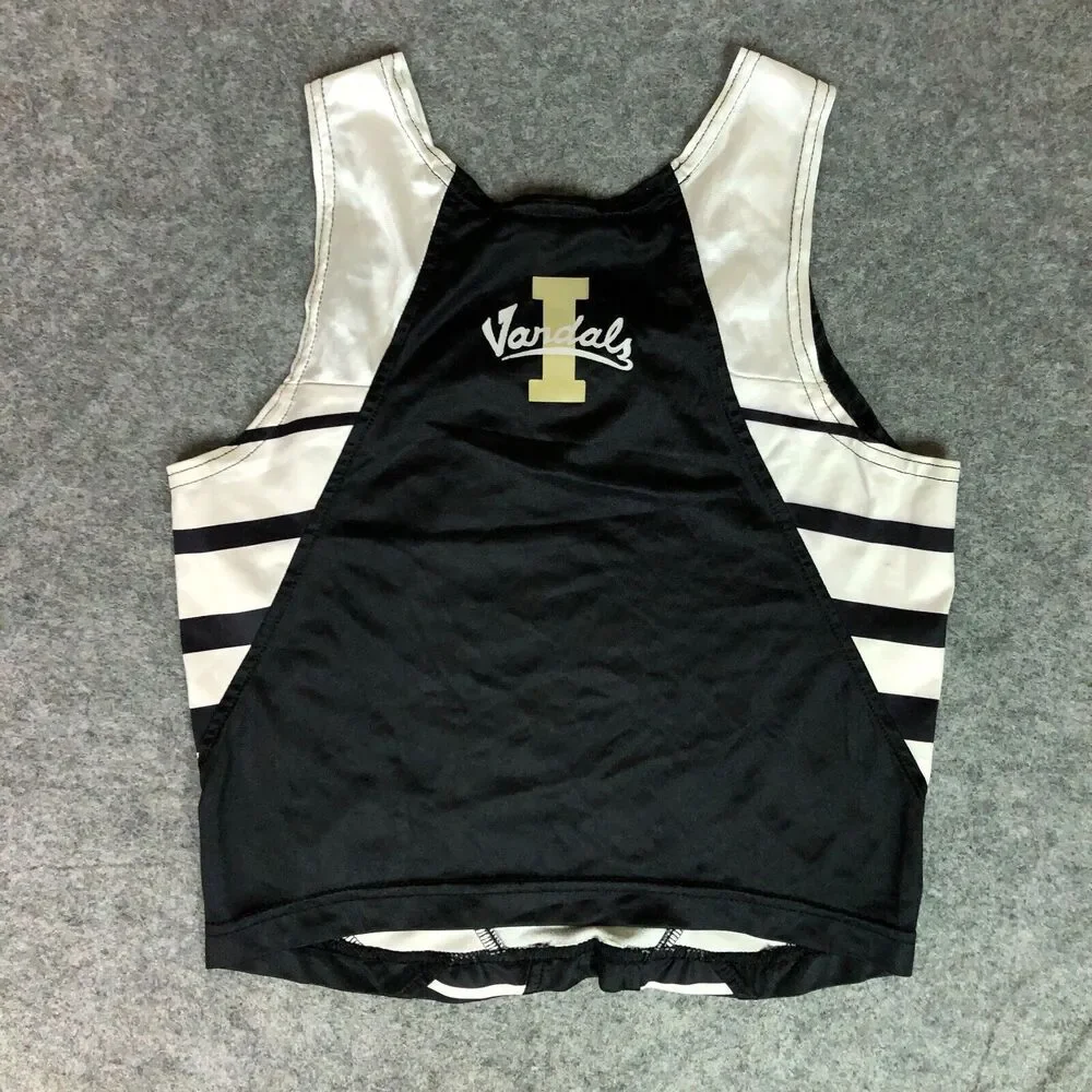 Vintage Idaho Vandals Womens Shirt Small Adidas Black‎ White Tank Top NCAA Track